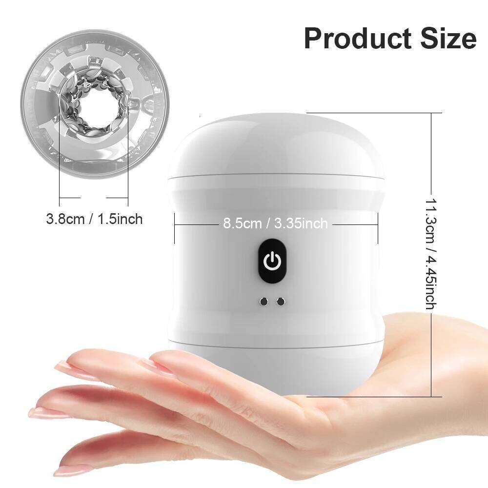 Automatic Male Masturbator Cup Dual Open-ended Powerful Vibrating Blowjob Vagina Masturbation Sex Toys for Men Adult Supplies Z260312