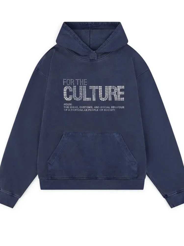 2025 Y2K Retro Hot Brick Letter Hooded for women Sweatshirts Street American Personality Autumn Mens Retro Sweatshirt women M260312