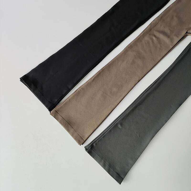High Waisted Compression Without Awkward Lines Micro Flared Yoga Outdoor Wear Seamless Elastic Fitness Pants Lifting Leggings 26H0311