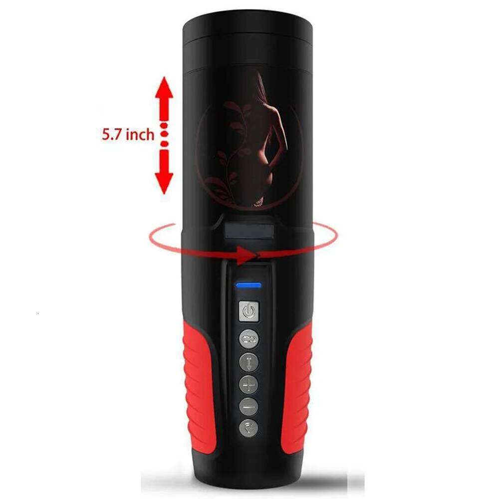 Telescopic Rotation Masturbator Cup Vagina Masturbation Blowjob Adults Sex Toys for Men Male Piston Automatic Mastubator Z260311