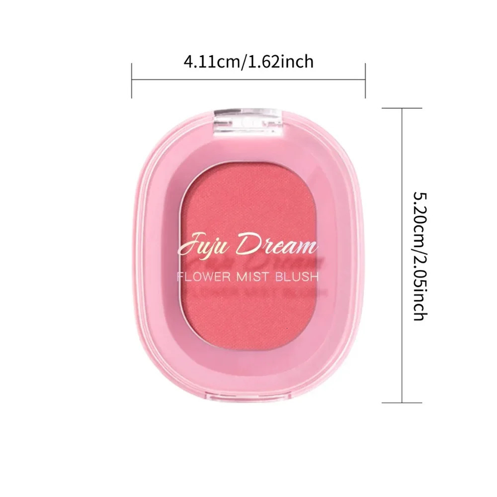 Monochrome Matte Blush PowderNatural Nude Cheek RougeBrightening Long-Lasting WaterproofEasy ApplySafe Xmas Halloween Makeup 260305