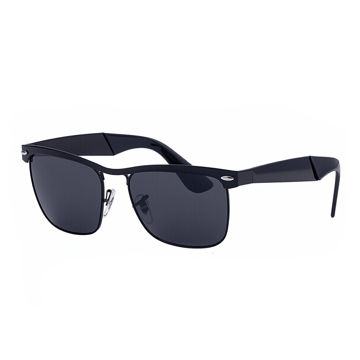 2026 New Fashion Square Frame Polarized with Stainless Steel Legs Outdoor Sun Protection Sunglasses for Men