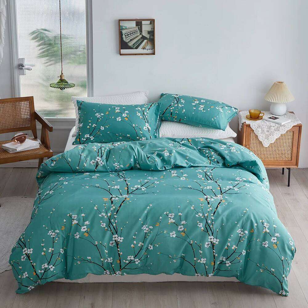 Duvet Bedding Set Twin Full Queen King Size 135x200 Nordic Quilt Cover 240x220 Double Single Floral Bed Linen 200x200 H260312
