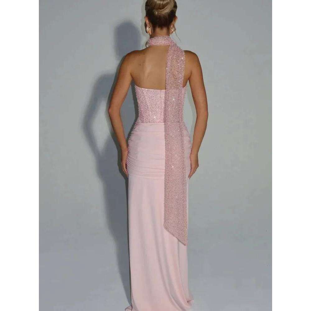 2026 New Strapless Bodycon Dress Ruched Details Zipper Closure Sexy Evening Gown Slim Fitting Spring Summer Formal Wear C260312