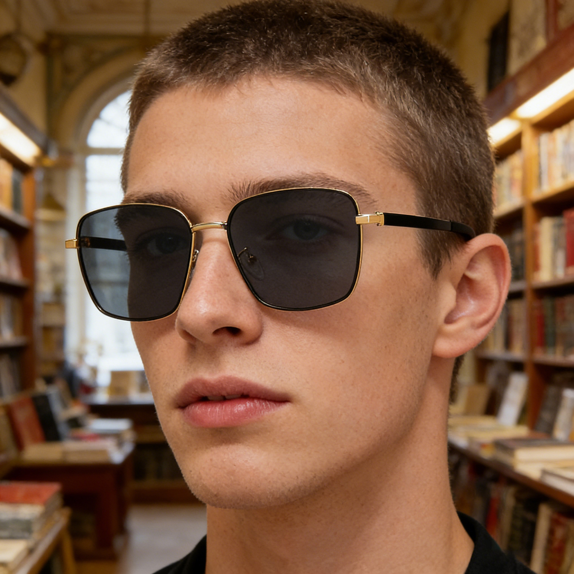 2026 New Fashion Small Square Frame Polarized for Men Driving Sunglasses High-end Wholesale