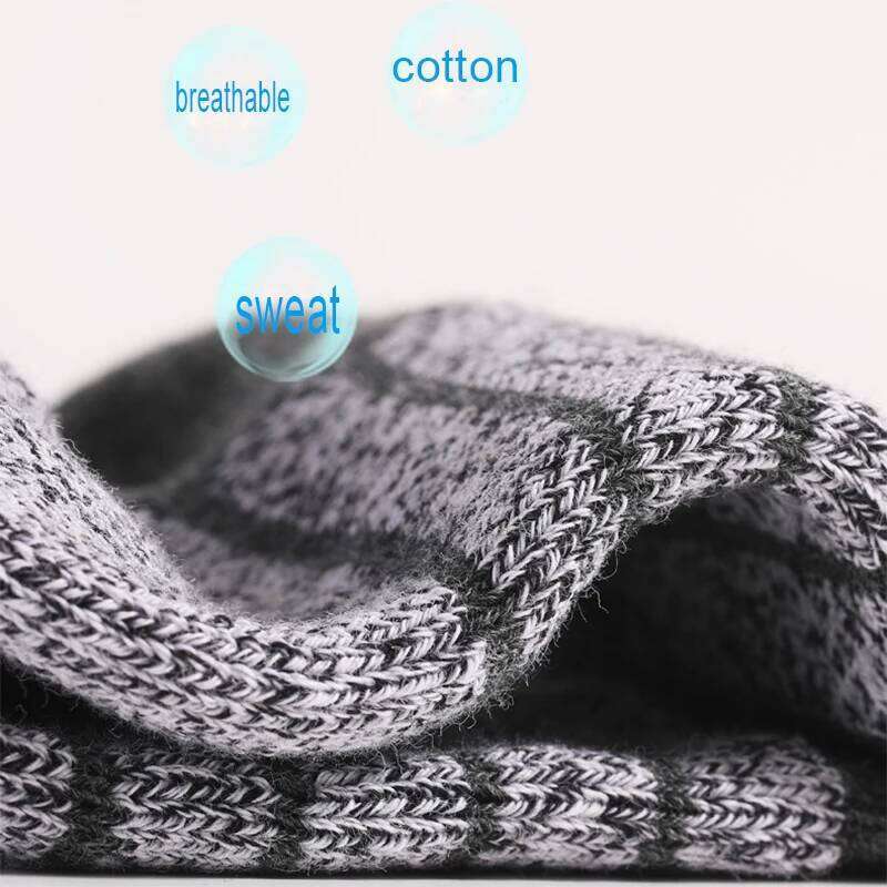 5 Pairs/Lot Men Autumn Winter High Quality Casual Running Black Sports Hiking Male Long Socks Comfortable Size 38-44 Z260312