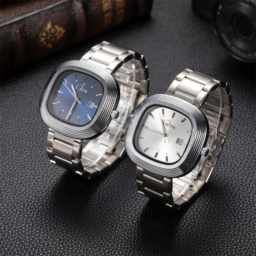KETTA New Fashion Leisure Watches For Man Luminous Calendar Function Square Dial Waterproof Men's Quartz Watch reloj hombre