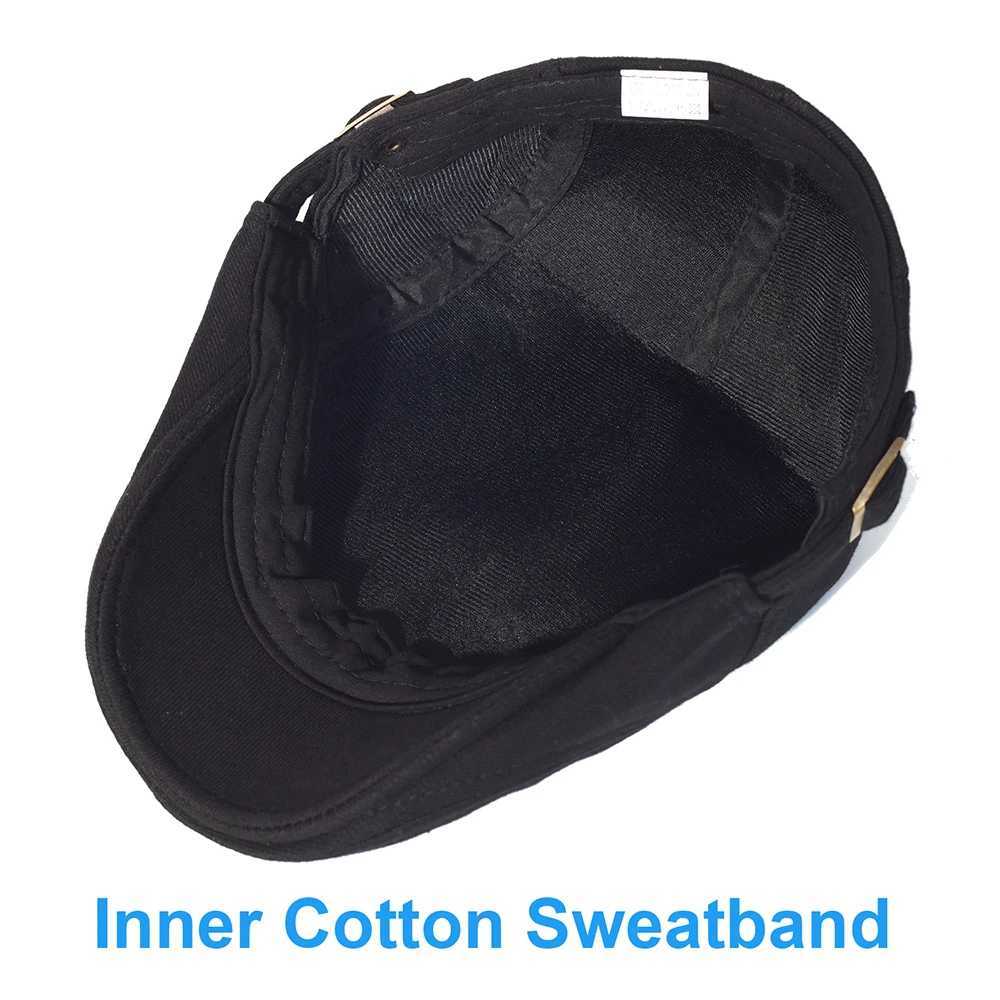 Cotton Adjustable Newsboy Caps Men Woman Casual Beret Flat Ivy Cap Soft Solid Color Driving Cabbie Hats H260312 - view 7