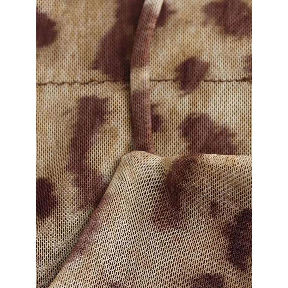 HH Women Fashion Leopard Print Sleeveless Backless Suspender Summer Female Vintage Slim Casual Beach Party Long Dress C260312