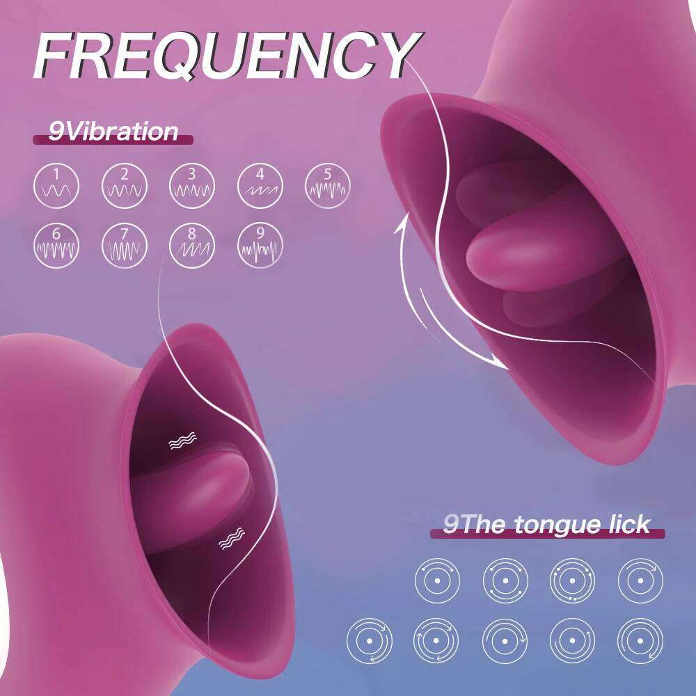 Clitoral licking tongue vibrator nipple vaginal orgasm sucking massager stimulator female masturbator sex toy adult products Z260311