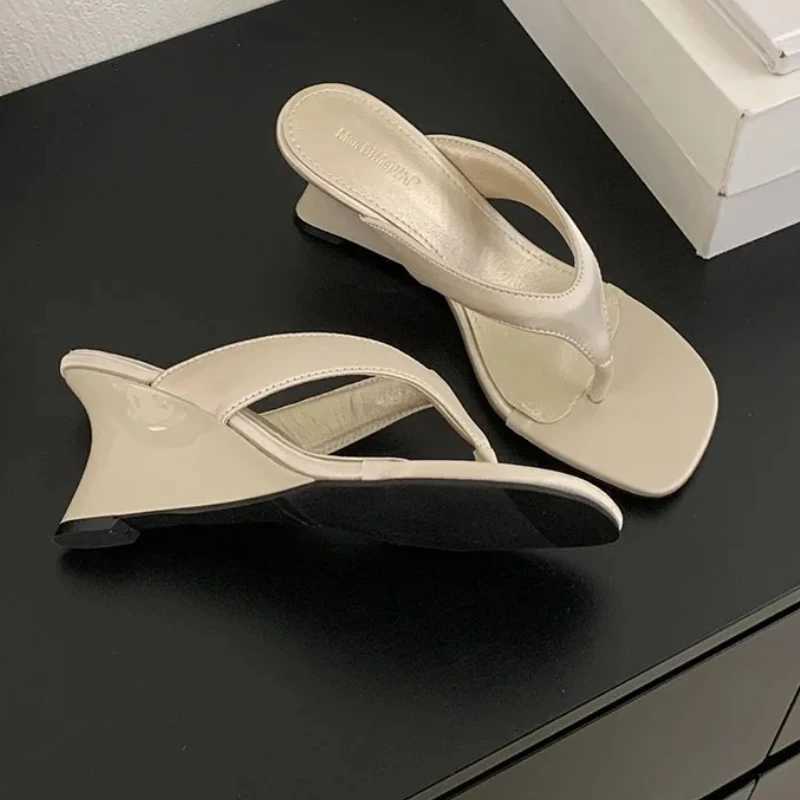 Summer New Flip Flops Ladies Wedges Slides Fashion Casual Beach Sandals Women Concise Comfort Fashion Slippers Female K260312