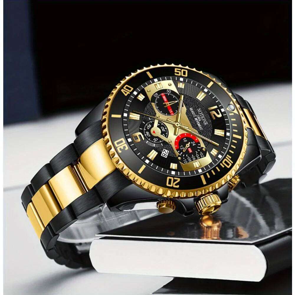 Fashion Quartz Watches Set Men, Design 3 Pcs/set Watch Men - Ideal Choice for Halloween and Thanksgiving Gifts
