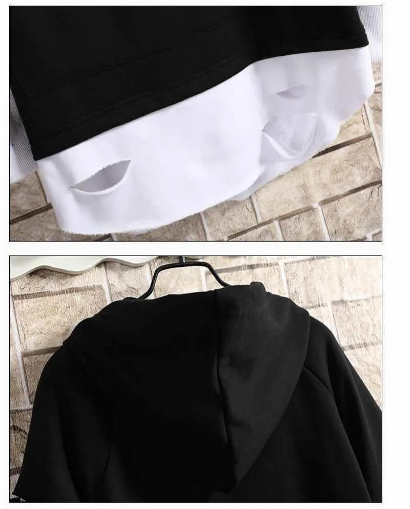 Mens Hoodies Male Casual Sweatshirts Streetwear Y2K Black Man Tops Korean Fashion Stylish Hip Hop Hoody Anime Dacning Clothing 260311