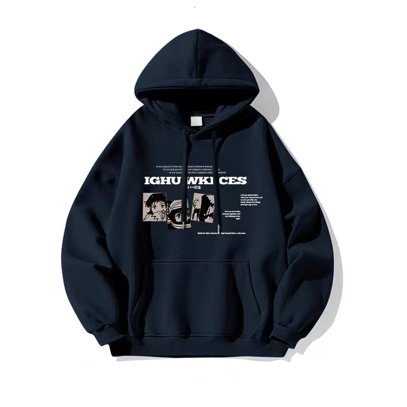 Heavyweight High Street Cartoon Niche Trendy Brand Hoodie For Men Spring Designer Hoodie And Autumn New Ins Design Retro Style