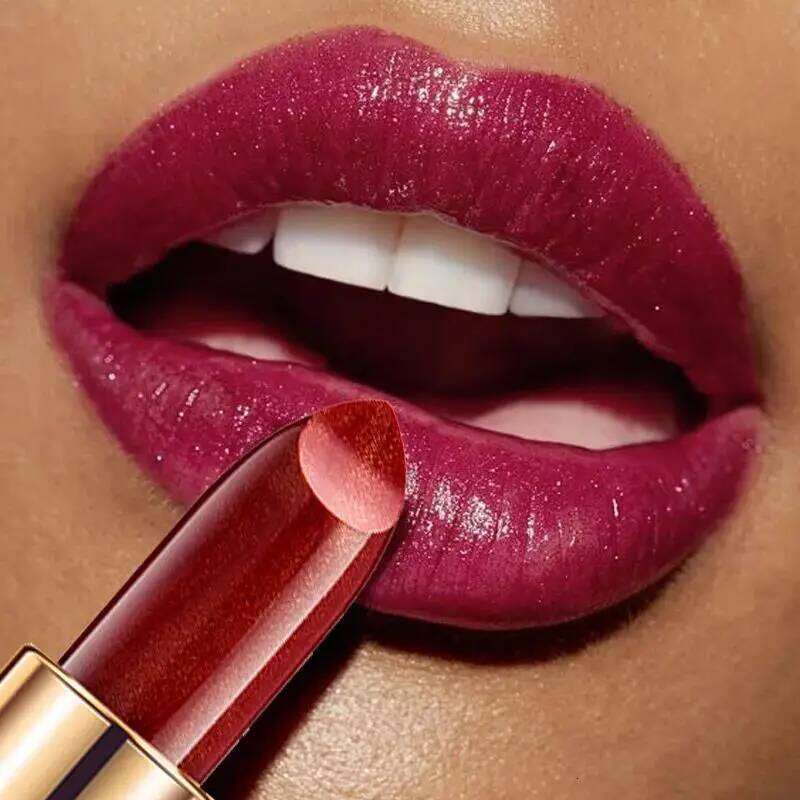 Pearl Changing Metallic 9 Colors Long Lasting Shiny Warm Gold Plated Mermaid Maggie Women Lipstick W260311