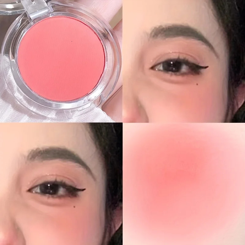 Brighten Face Blush Palette Face Contouring Face Blusher Cheek Tint Cheek Rouge Waterproof Monochrome Matte Female Makeup 1pc 260305