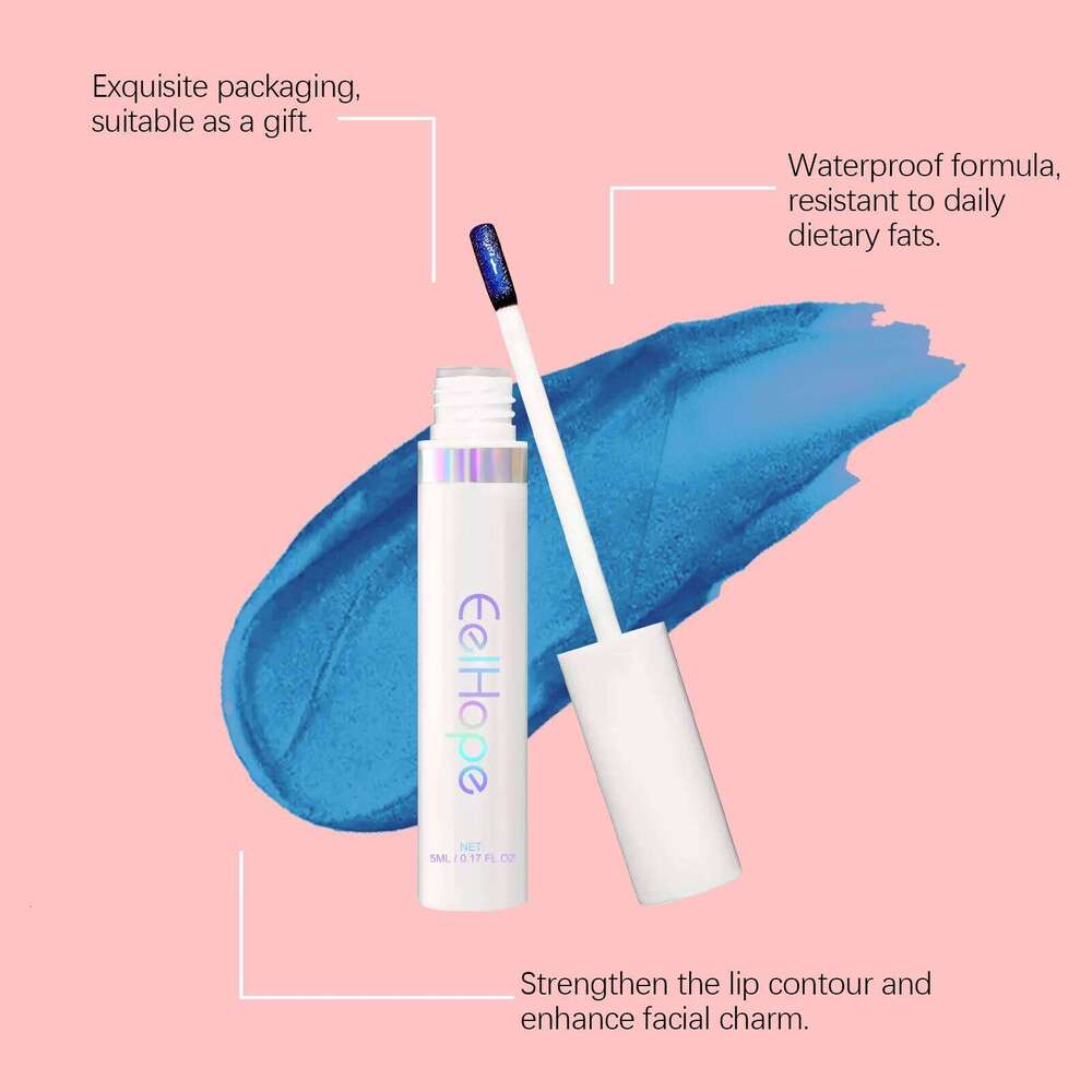 Eelhope Tearable Lipstick Gloss Liner Tattoo Waterproof Long Lasting Glaze Matte Lip Tint Red Pink Makeup Cosmetic W260311