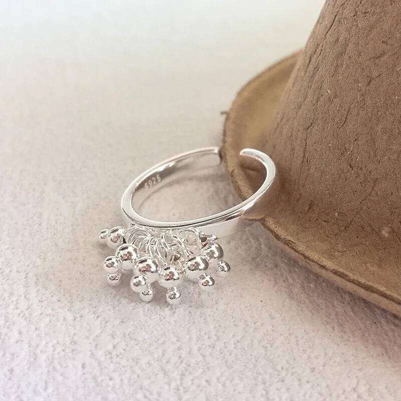 CHOZON S925 Solid Silver Fruit Cluster Ring French Artisanal Wholesale Stacking Jewelry for Women H260312