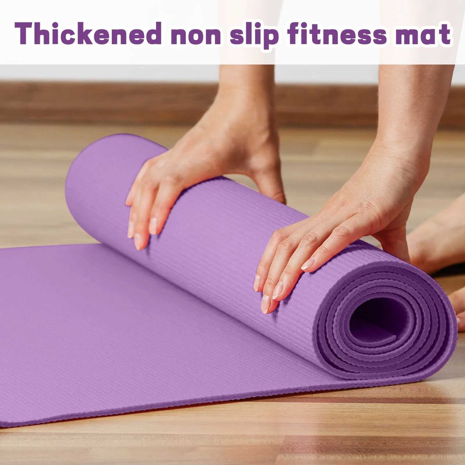 1PCS Yoga Mats Anti-slip Sport Fitness Mat For Exercise Yoga And Pilates Gymnastics Mat Fitness Equipment Rubber Sports Mat M260312