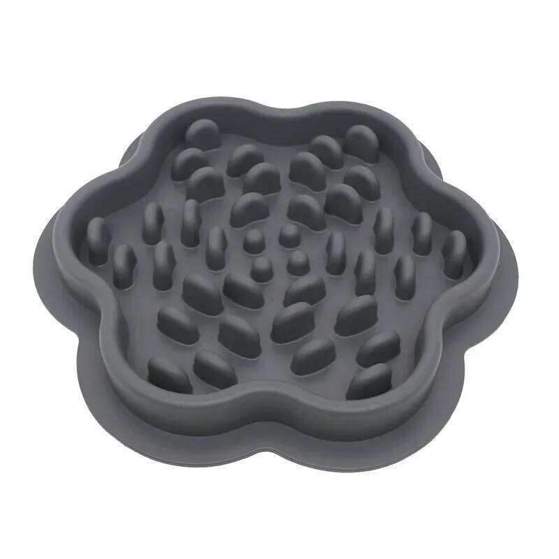 1 Pc Slow Feeder Bowl Pets - Non-Slip Silicone Mat & Dog Cat Bowl, Anti-Gulping Food Dispenser for Fast Eaters 26Y0312