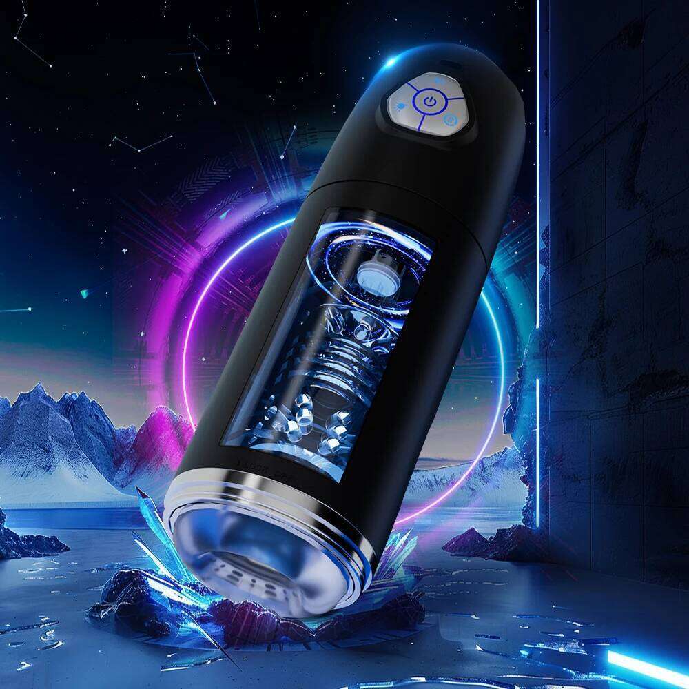 6-in-1 electric telescopic rotating male delayed ejaculation training oral sex masturbation device with ambient light for adults Z260312