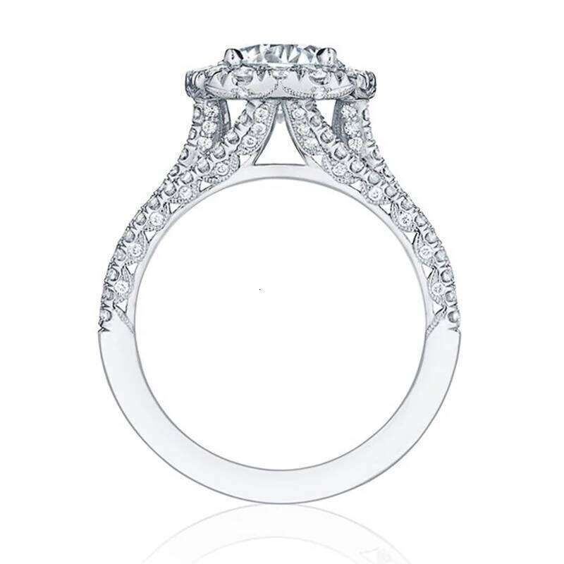 Huitan Trendy Women with Brilliant Cubic Zirconia Engagement Rings Fashion Wedding Party Jewelry Drop Shipping H260312