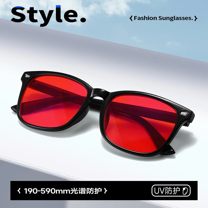 Trendy Anti Blue Light Glasses Women Men Better Sleep Red Lens Filter Glasses Anti-UV Glasses with Tinted Orange Lenses 260302