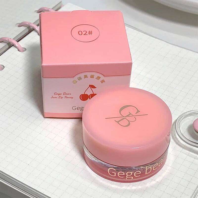Gege bear Lip Gloss with canned Jam Moisturizes Moist and makes it hard stick to red lips W260311