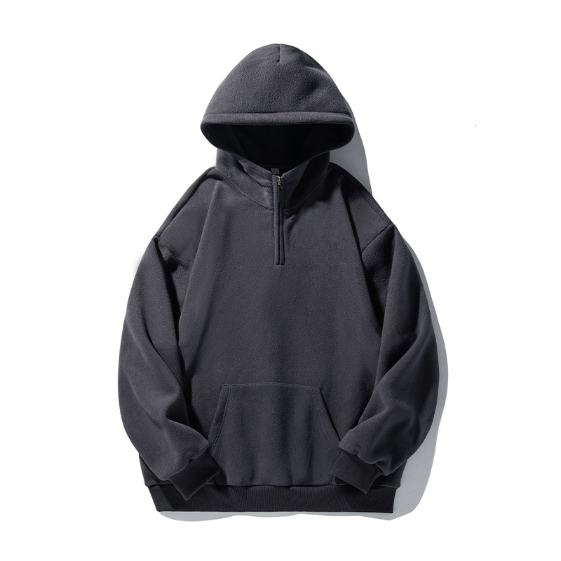 Designer Hoodie 430G Fleece Hoodie Men Spring New Half-zip Retro Thick Hoodie Trendy Brand Jacket