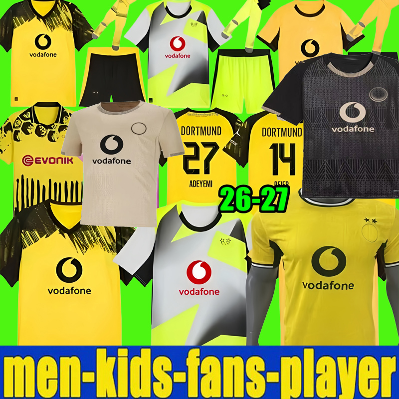 26 JOBE Dortmund Soccer Jerseys 2025 Cup version Ryerson Gittens Guirassy Beier BRANDT shirt SULE Sabitzer Campbell Malen Adeyemi KIDS KIT football