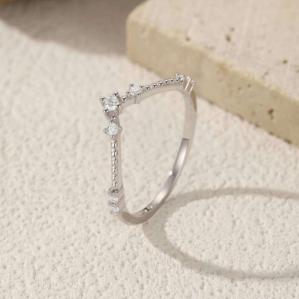 MODIAN D Color Moissanite 925 Sterling Silver Exquisite Arrow Thin Finger Sparkling Rings For Women Wedding Fine Jewelry H260312