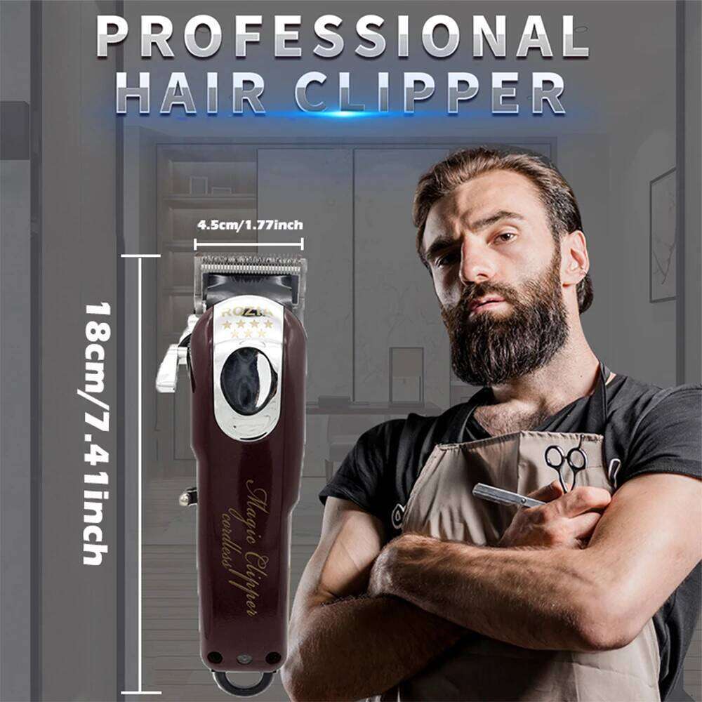 Professional Clipper for Men Rechargeable Trimmer Cordless Hair Cutting Machine Electric Barber Clippers Best Gift C260312