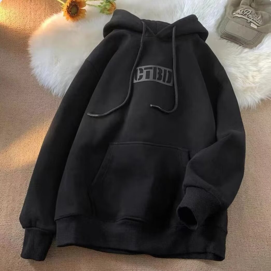 Trendy Brand Hooded Sweatshirt For Men Spring Autumn Winter New Style Loose Fit Fleece-lined Couple's Jacket Men's Designer Hoodie Long-slee