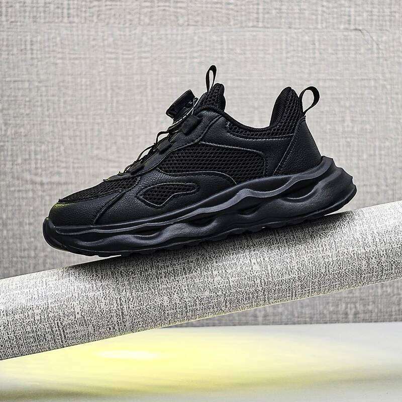 Children Sports 2025 New Mesh Breathable Casual Autumn Outdoor Jogging Shoes Boys Teendy Running Sneakers for Kids H260312