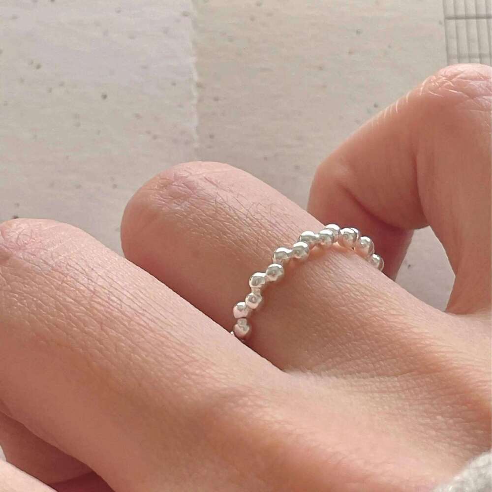 Sterling Silver Round Ball Adjustable Rings For Women Ladies Wedding Vintage Jewelry Wholesale Accessories Moneys 925 H260312