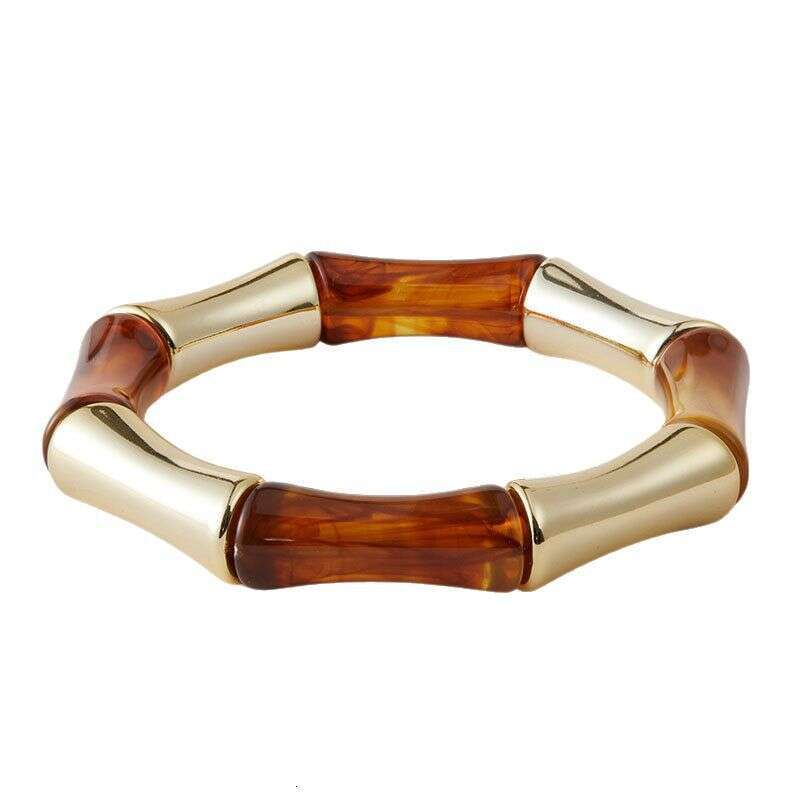 Women Jewelry Bracelets Bangle Simple Gradient Acrylic Bamboo Joint Geometric Designer Fashion All-Match Bracelet