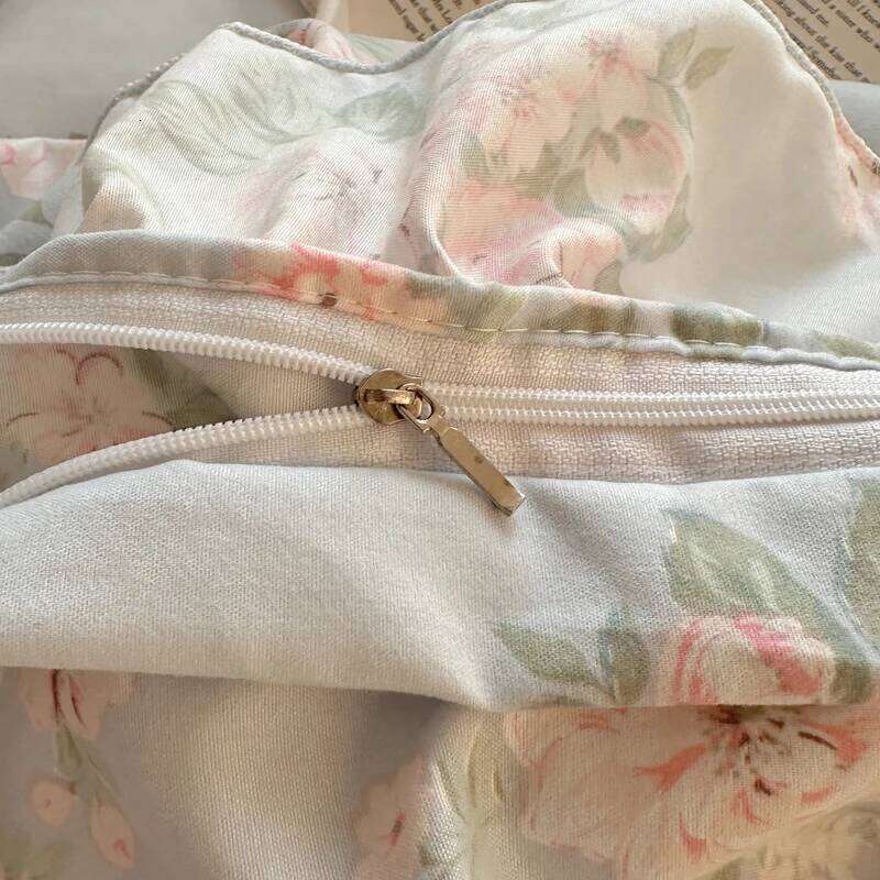 Soft Bedding Floral Style Bedclothes Ruffles Duvet Cover with Bedsheet Home Print Bed Linen Set H260312