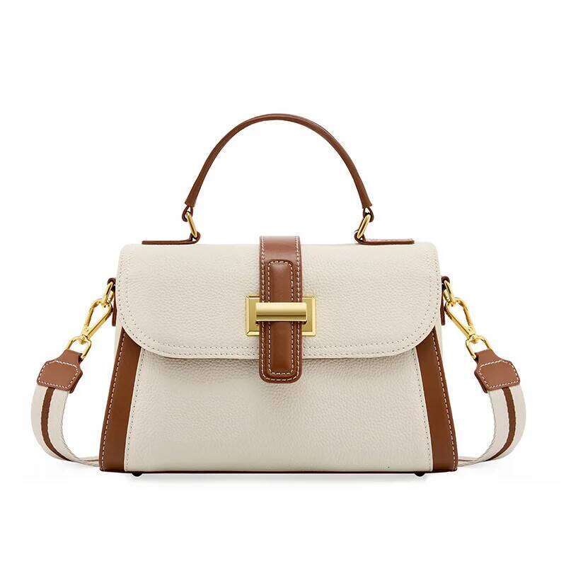 Luxury Handbags Female Crossbody Small Square Shoulder Bag Mom Women Bags New Fashion 2025 Genuine Cowhide Leather Satchel