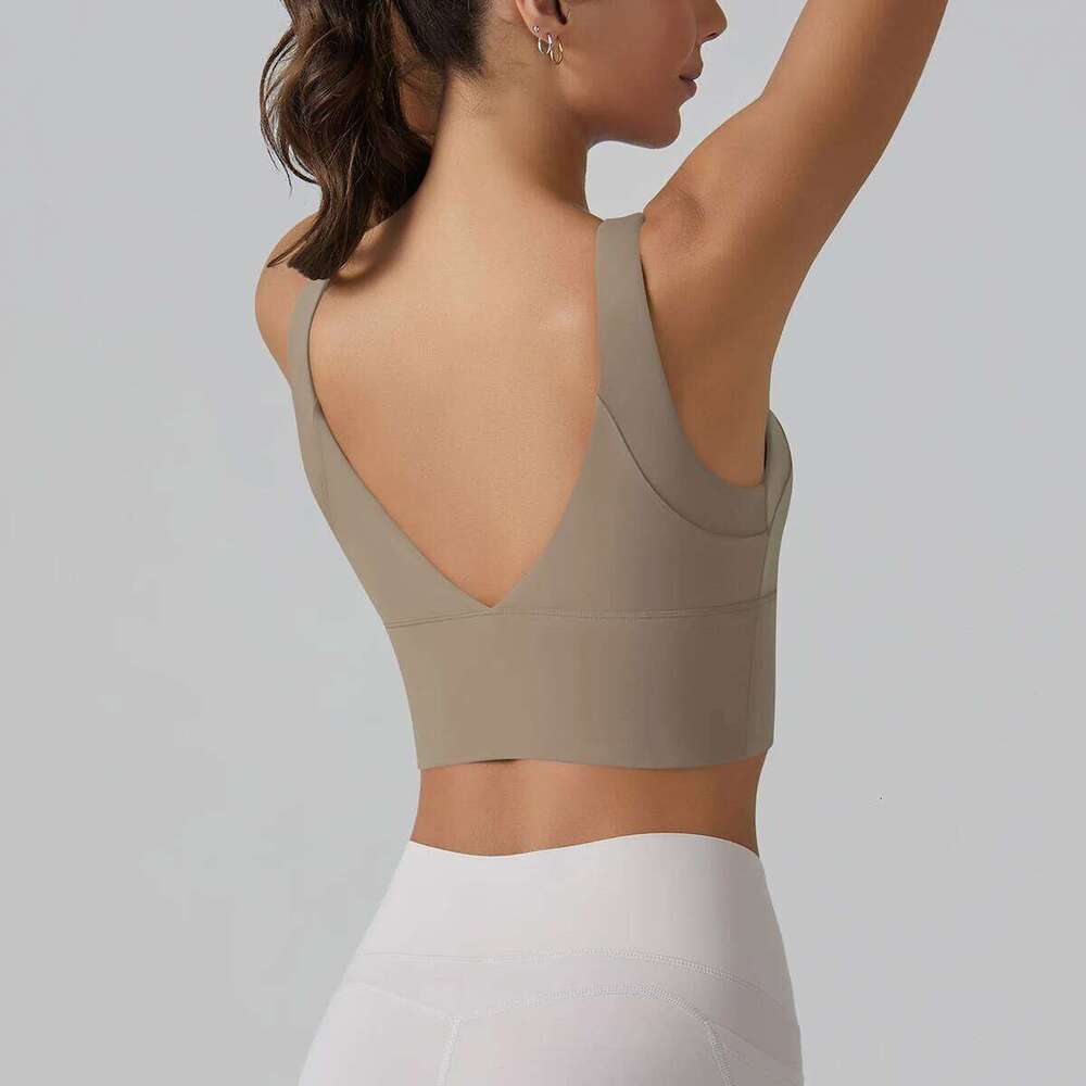 New Tank Top Summer Sexy Yoga Underwear Women's Sports Push Up Bra Running Gym Fitness Tops 26Y0312