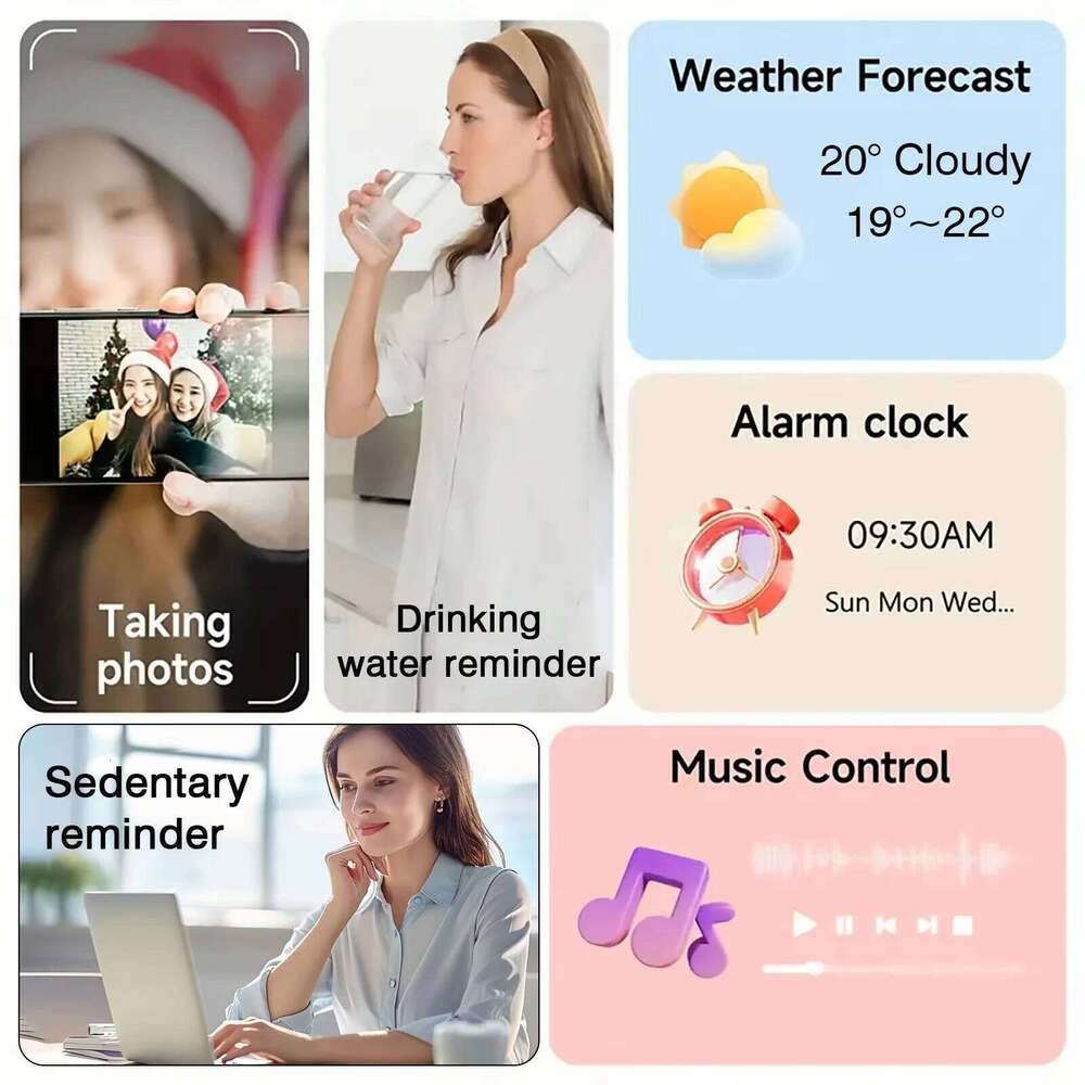 LAXASFIT 2025 New Smart for Men Women Gift Full Touch Screen Sports Fitness Watch Bluetooth Call Digital Smartwatch