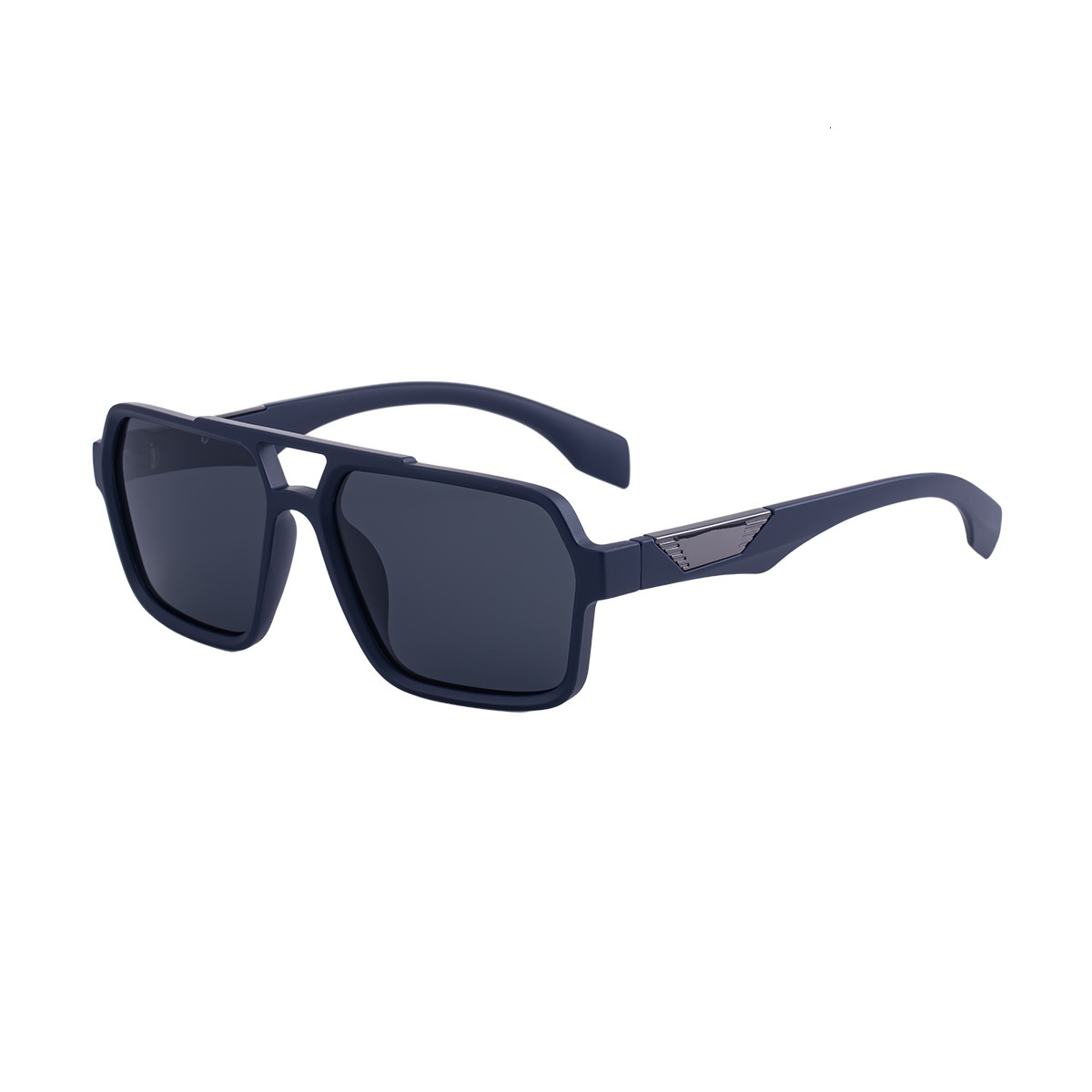 2026 New Fashion Square Frame Polarized Personality Retro Double Bridge Sun Protection Sunglasses Men's