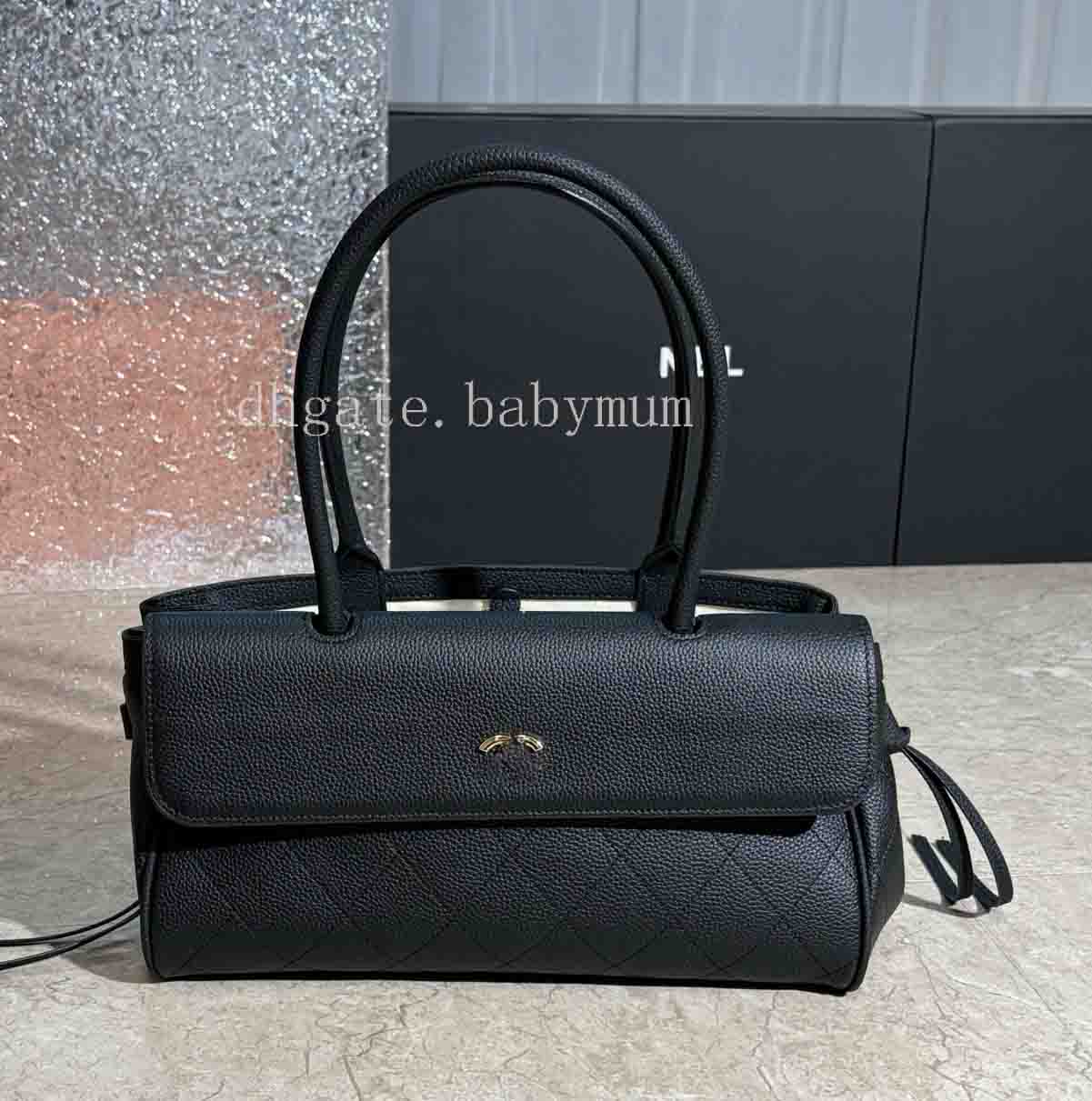 luxury women new cc 2026 spring summer shoulder high-end grained embossed calfskin small shopping underarm bag