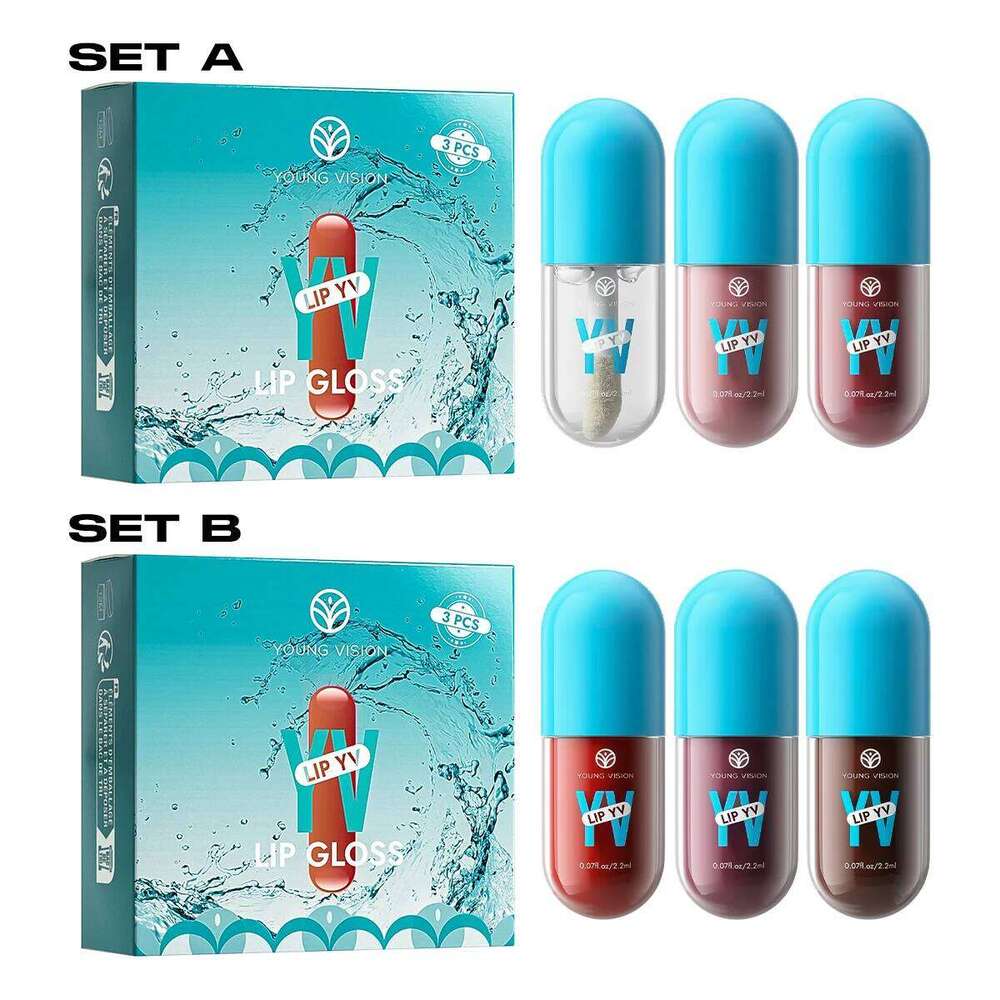 YOUNG VISION 3 colors avocado moisturizing glaze small of long-lasting white lightweight non-sticky lip gloss set W260311