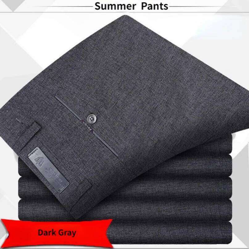 Quality Men's Suit Classic Summer Spring Pants High Waist Autumn Trousers Business Casual Pant Dropshipping Gozbkf