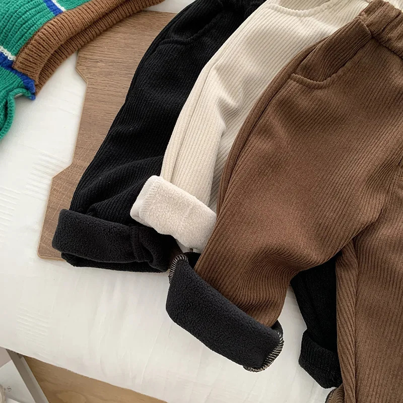 MILANCEL 2026 Spring Autumn Solid Kids Boys Straight Pants Fashion Children Clothing Trousers Brief Jeans for 16 Years 260311