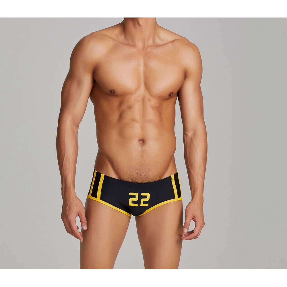 Seobean Men's beach hot spring triangle low-waist quick-dry trunks water sports swimming suits Z260312