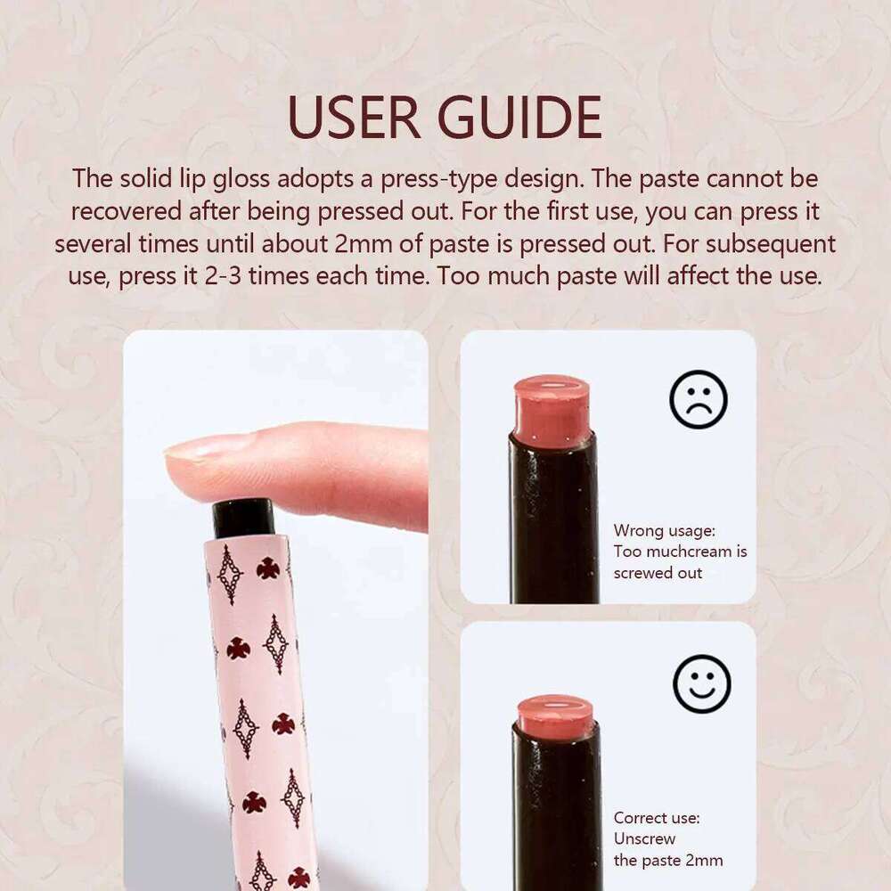 haggard Emo Monster Melting Balm,Solid Glossy Balm Texture,Lightweight Non-Sticky,Natural Color Payoff,Lip Highlighting W260311