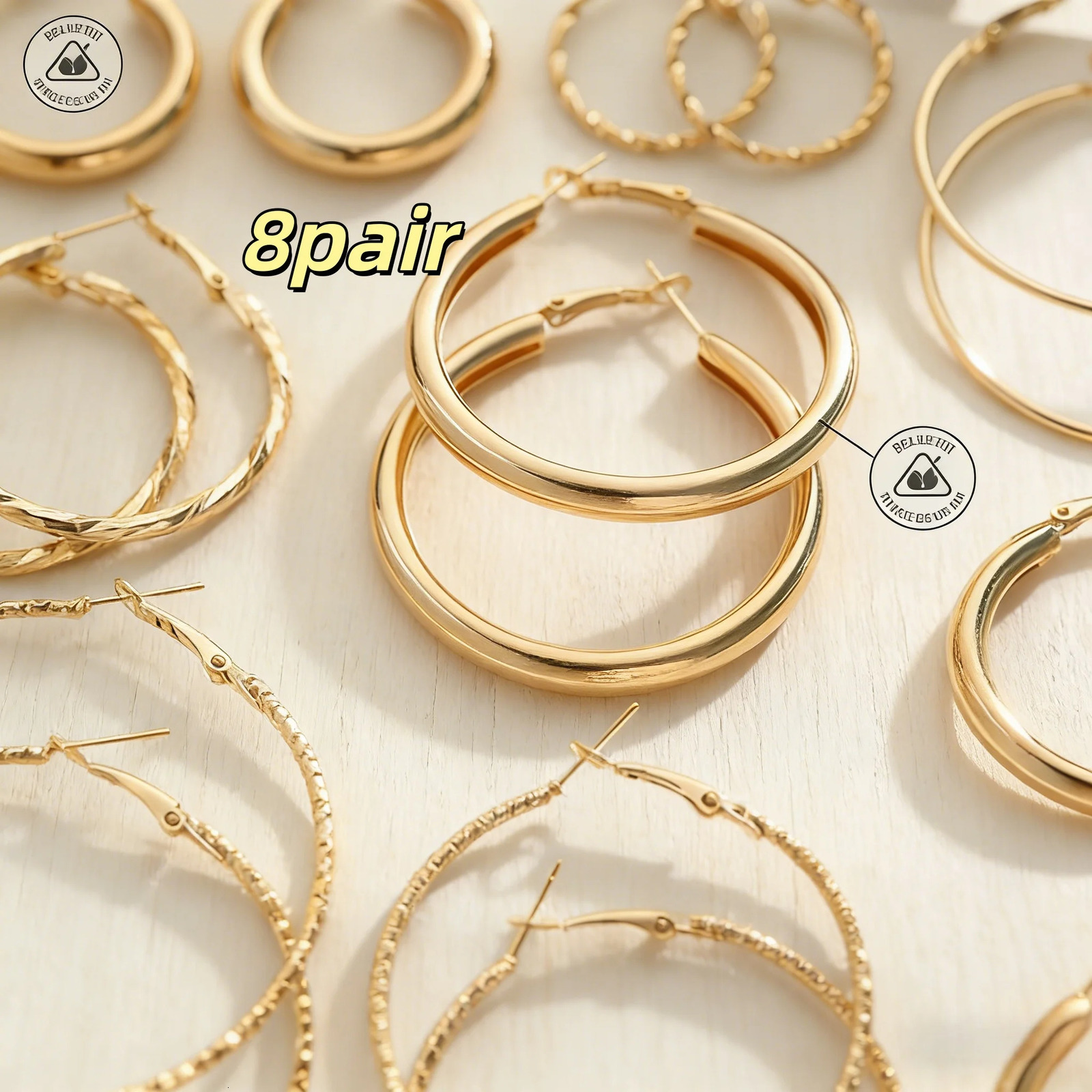 8 Pairs Minimalist Stud Earrings Hypoallergenic Dainty Jewelry for Daily Wear Gifting 260309