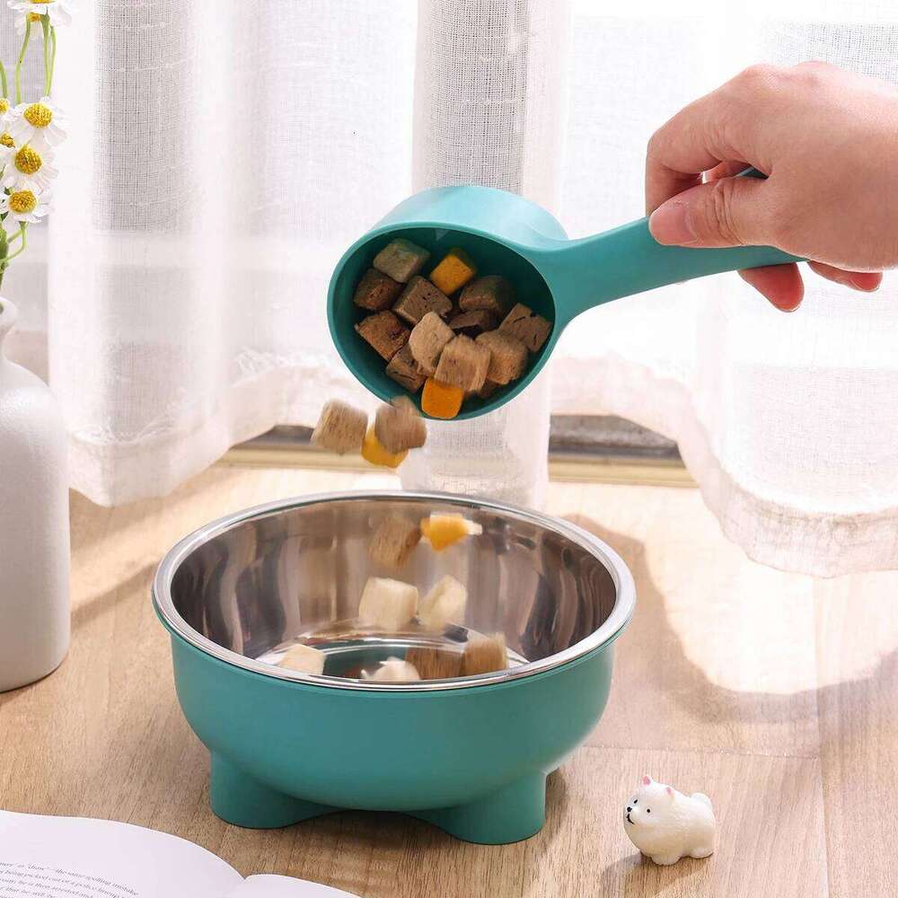A stainless steel pet dog bowl is anti slip and easy to clean indoors 26Y0312