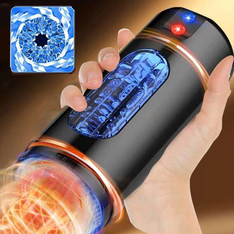 Intelligent Voice Automatic Male Masturbator 10 Speed Vibration Blowjob Machine Cup Sex Toys Adult for Men Masturbate Supplies Z260312